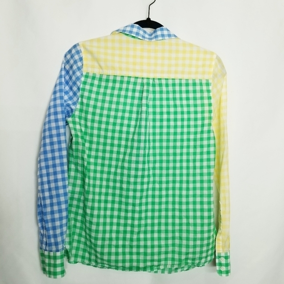 Vineyard Vines  Multicolored  Checkered Button Up shirt Size 4 NWOT - Picture 5 of 14
